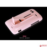 Чехол Nillkin Shiny с подставкой для HTC Sensation (розовый)